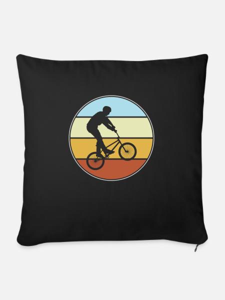 bmx retro - Sofakissenbezug 45 x 45 cm - Schwarz