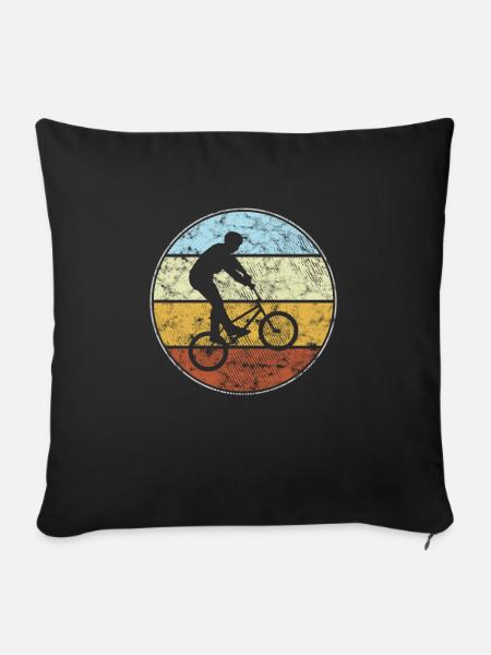 bmx retro - Sofakissenbezug 45 x 45 cm - Schwarz