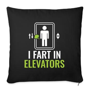 Elevator Mechanic - Aufzug Fahrstuhl Aufzugmonteur - Sofa pillowcase 17,3'' x 17,3'' (45 x 45 cm) - black - Front