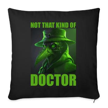 Horror Plague Doctor Film Festival Halloween Zombie - Sofa pillowcase 17,3'' x 17,3'' (45 x 45 cm) - black - Front