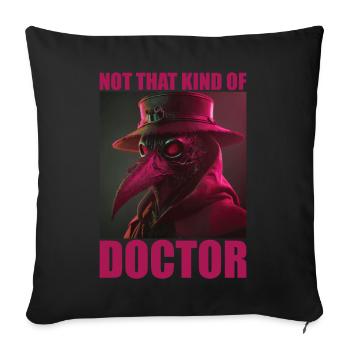 Horror Plague Doctor Film Festival Halloween Zombie - Sofa pillowcase 17,3'' x 17,3'' (45 x 45 cm) - black - Front