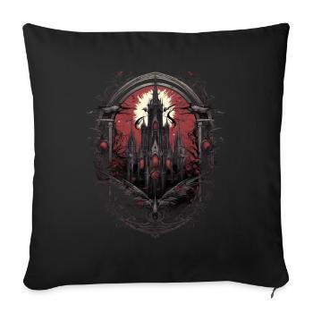 Gothik Okkult Satan Gotik Schwarze Szene Wicca - Sofakissenbezug 45 x 45 cm - Schwarz - Vorne
