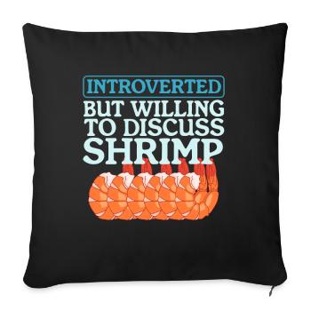 Crab Shrimp Crab Crab Lover Gift - Sofa pillowcase 17,3'' x 17,3'' (45 x 45 cm) - black - Front