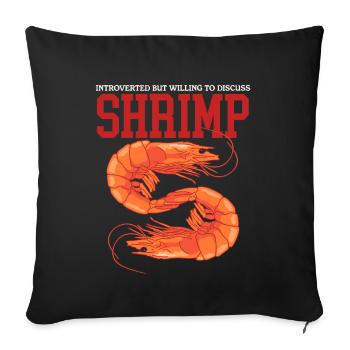 Crab Crab Lover Shrimp Crab Gift - Sofa pillowcase 17,3'' x 17,3'' (45 x 45 cm) - black - Front