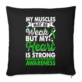 Muscles may be weak. Month of the - Sofa pillowcase 17,3'' x 17,3'' (45 x 45 cm) - black - Front