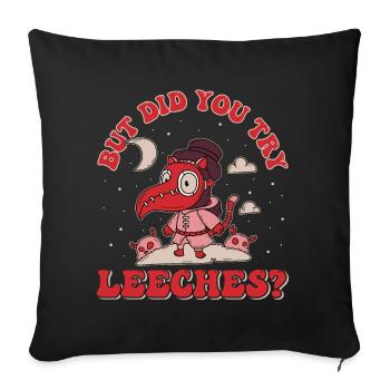 Médecin, médecin, étudiant en médecine, diplômé - Housse de coussin décorative 45 x 45 cm - noir - Devant