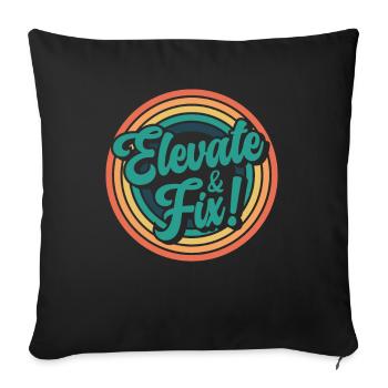 Elevator Mechanic - Aufzug Fahrstuhl Aufzugmonteur - Sofa pillowcase 17,3'' x 17,3'' (45 x 45 cm) - black - Front