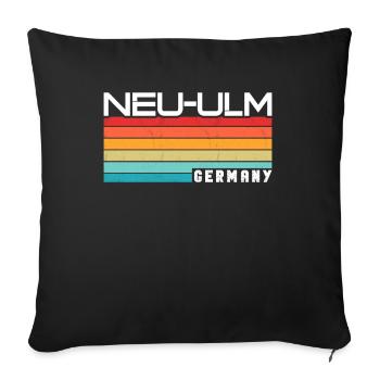 Nouvelle Ulmerin Nouvelle Ulmer Nouvelle Ulm - Housse de coussin décorative 45 x 45 cm - noir - Devant