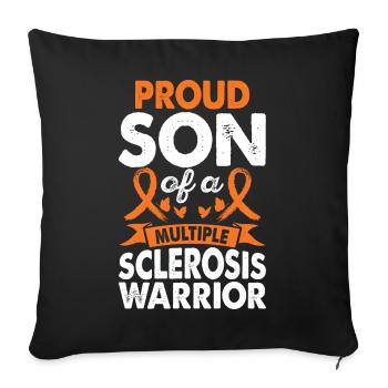 Son Multiple Sclerosis Warrior Awareness Month - Sofa pillowcase 17,3'' x 17,3'' (45 x 45 cm) - black - Front