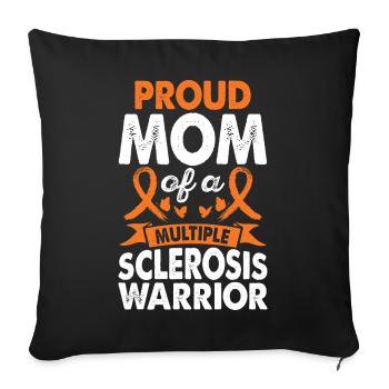Mother of multiple sclerosis - Sofa pillowcase 17,3'' x 17,3'' (45 x 45 cm) - black - Front