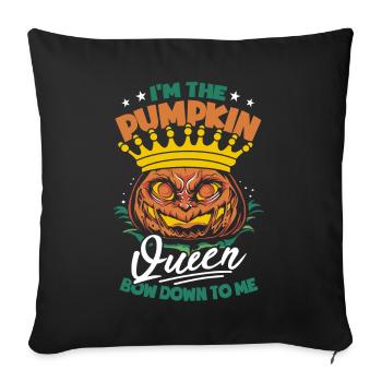 I'm The Pumpkin Queen Halloween - Sofa pillowcase 17,3'' x 17,3'' (45 x 45 cm) - black - Front