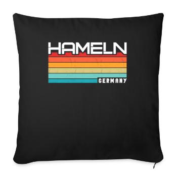 Hamelin Hamelin Hamelin - Housse de coussin décorative 45 x 45 cm - noir - Devant