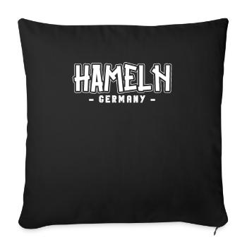 Hamelin Hamelin Hamelin - Housse de coussin décorative 45 x 45 cm - noir - Devant
