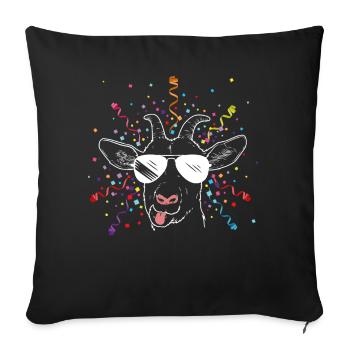 Carnaval de Cologne Carnaval de Cologne Confettis Carnaval Carnaval - Housse de coussin décorative 45 x 45 cm - noir - Devant