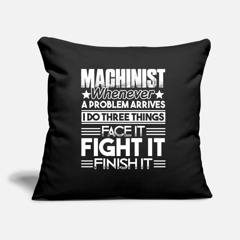 Machinist Machinist Solves Problem Sofa pillowcase 17,3'' x 17,3'' (45 x 45 cm)