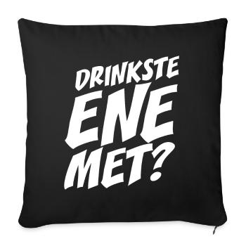 Dringste Ene Met Kölsch Köln Kölner Grundgesetz - Sofakissenbezug 45 x 45 cm - Schwarz - Vorne