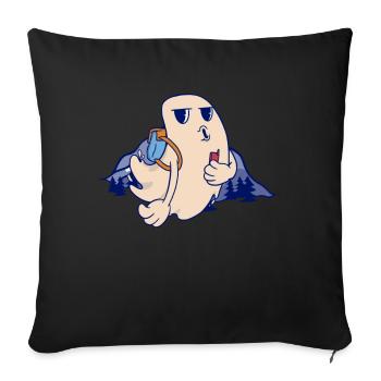 Ghost Geocaching - Geocaching Geocacher - Housse de coussin décorative 45 x 45 cm - noir - Devant