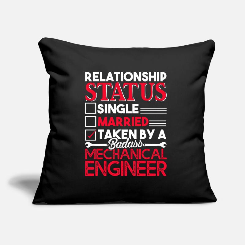 Mechanical Engineer Relationship Status Sofa pillowcase 17,3'' x 17,3'' (45 x 45 cm)