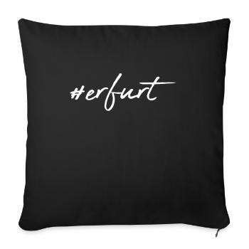 Erfurt - Sofa pillowcase 17,3'' x 17,3'' (45 x 45 cm) - black - Front