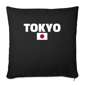 Tokyo Japan Japanese Flag Japanese - Sofa pillowcase 17,3'' x 17,3'' (45 x 45 cm) - black - Front