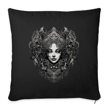 Gothik Okkult Satan Gotik Schwarze Szene Wicca - Sofakissenbezug 45 x 45 cm - Schwarz - Vorne