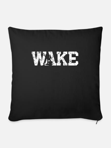 Wakeboarding - Sofakissenbezug 45 x 45 cm - Schwarz