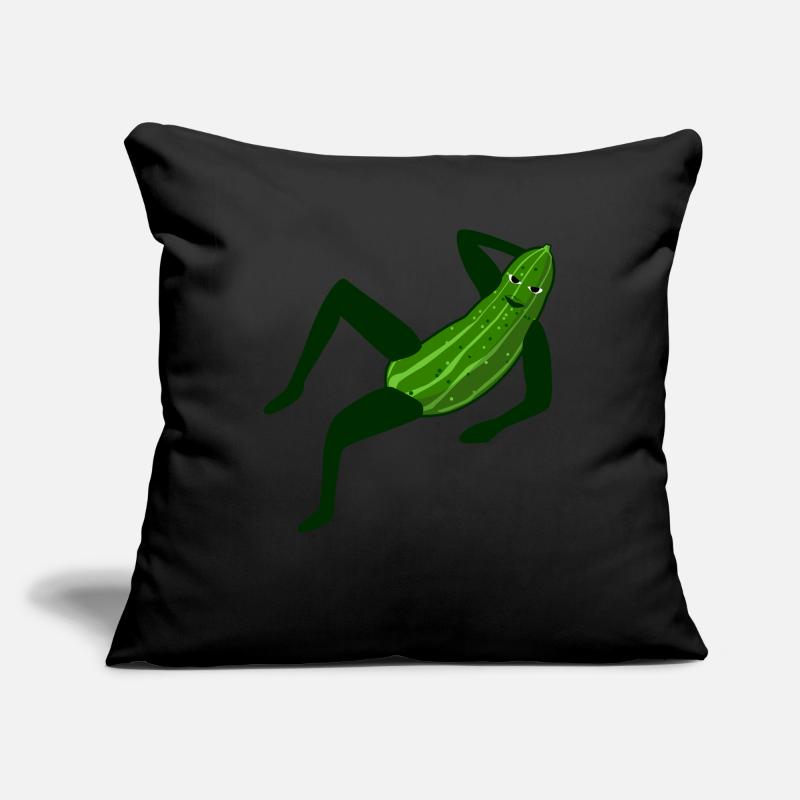 Concombre modèle concombre à la mode Housse de coussin décorative 45 x 45 cm