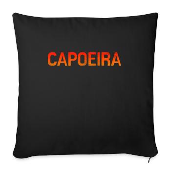 Capoeira - Sofa pillowcase 17,3'' x 17,3'' (45 x 45 cm) - black - Front