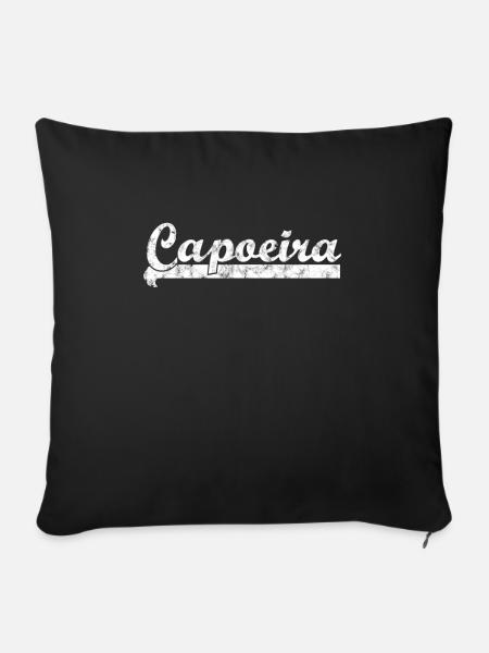 Capoeira - Sofakissenbezug 45 x 45 cm - Schwarz