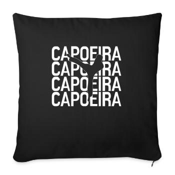 Capoeira - Sofa pillowcase 17,3'' x 17,3'' (45 x 45 cm) - black - Front