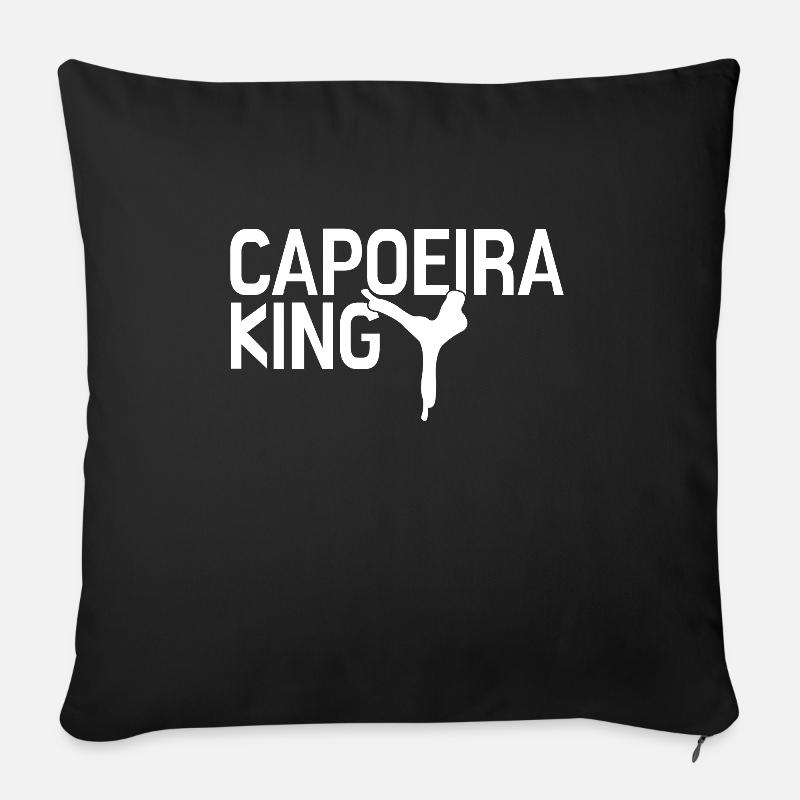 Capoeira - Sofakissenbezug 45 x 45 cm - Schwarz