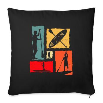 Sup Retro - Sofakissenbezug 45 x 45 cm - Schwarz - Vorne