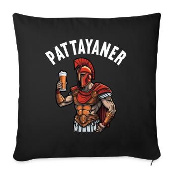 Vintage Thaïlande Thaïlande Pattayaner Pattaya - Housse de coussin décorative 45 x 45 cm - noir - Devant