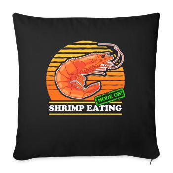 Crab Crab Lover Shrimp Crab Gift - Sofa pillowcase 17,3'' x 17,3'' (45 x 45 cm) - black - Front