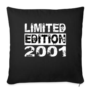 Limited Edition 2001 Geburtstag 2001 Geburtstag - Sofakissenbezug 45 x 45 cm - Schwarz - Vorne