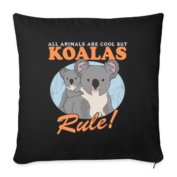 Koala Koala Bear Koala Bear Koalas Gift - Sofa pillowcase 17,3'' x 17,3'' (45 x 45 cm) - black - Front
