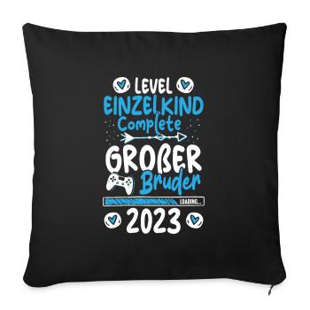 Großer Bruder 2023 Loading Complete Gamer - Sofakissenbezug 45 x 45 cm - Schwarz - Vorne