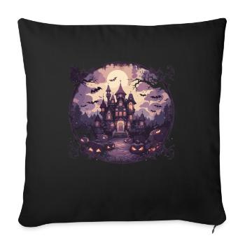 Sorcières Halloween Sorcière Citrouille Halloween Party - Housse de coussin décorative 45 x 45 cm - noir - Devant