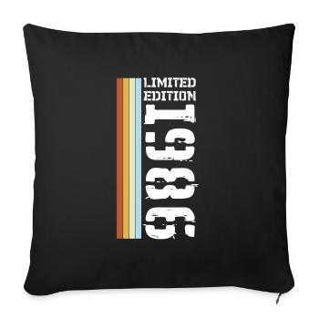 Limited Edition Retro 1986 - Sofakissenbezug 45 x 45 cm - Schwarz - Vorne