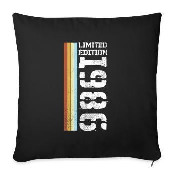 Limited Edition Retro 1986 - Sofakissenbezug 45 x 45 cm - Schwarz - Vorne