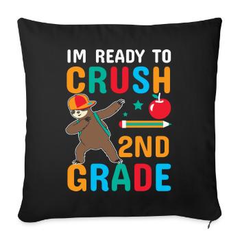 Zweite Klasse Rainbow Girls Jungen Lehrerteam 2. - Sofakissenbezug 45 x 45 cm - Schwarz - Vorne