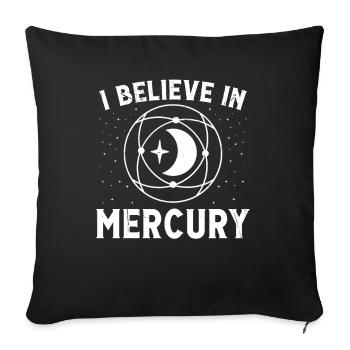 Astrology Believe In Mercury Esoteric Signs - Sofa pillowcase 17,3'' x 17,3'' (45 x 45 cm) - black - Front