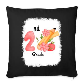 Zweite Klasse Rainbow Girls Jungen Lehrerteam 2. - Sofakissenbezug 45 x 45 cm - Schwarz - Vorne