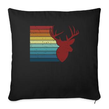 Retro Taxidermist Tools Animals Lover Taxidermy - Sofa pillowcase 17,3'' x 17,3'' (45 x 45 cm) - black - Front