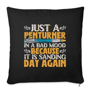 Pen Turning Kit - Sofa pillowcase 17,3'' x 17,3'' (45 x 45 cm) - black - Front