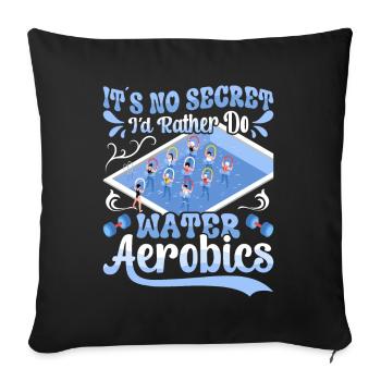 Aerobic Exercise Designs - Sofa pillowcase 17,3'' x 17,3'' (45 x 45 cm) - black - Front