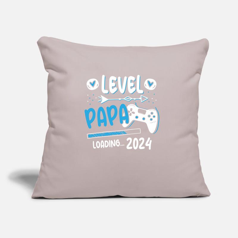 Papa Level Loading 2024 (Garantie du prix le plus bas) Housse de coussin décorative 45 x 45 cm