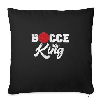 Bocce - Sofa pillowcase 17,3'' x 17,3'' (45 x 45 cm) - black - Front