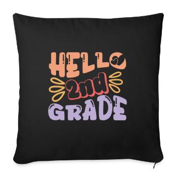 Zweite Klasse Rainbow Girls Jungen Lehrerteam 2. - Sofakissenbezug 45 x 45 cm - Schwarz - Vorne