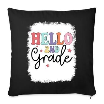 Zweite Klasse Rainbow Girls Jungen Lehrerteam 2. - Sofakissenbezug 45 x 45 cm - Schwarz - Vorne